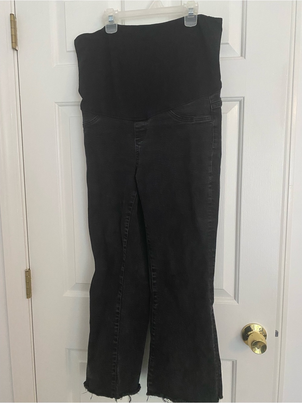 Mango Black Overbump Maternity Jeans
